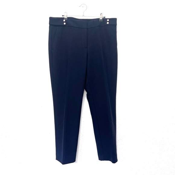 Loft Elegant Marisa Navy Women's Pants 12 - Picture 1 of 7
